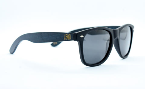 Black Matte Bamboo Sunglasses 