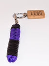 LEaO OPTiCS Purple Ranked Paracord Key Fob with Bamboo LEaO Engraved Key Chain with Ring